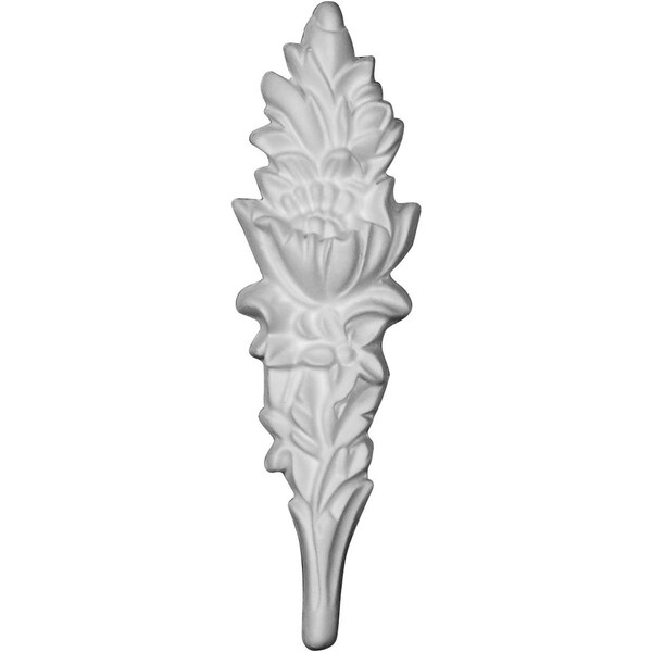 Ekena Millwork 1 5/8"W x 5 7/8"H x 3/4"P Hillsborough Flower Onlay ONL02X06X01HI - main